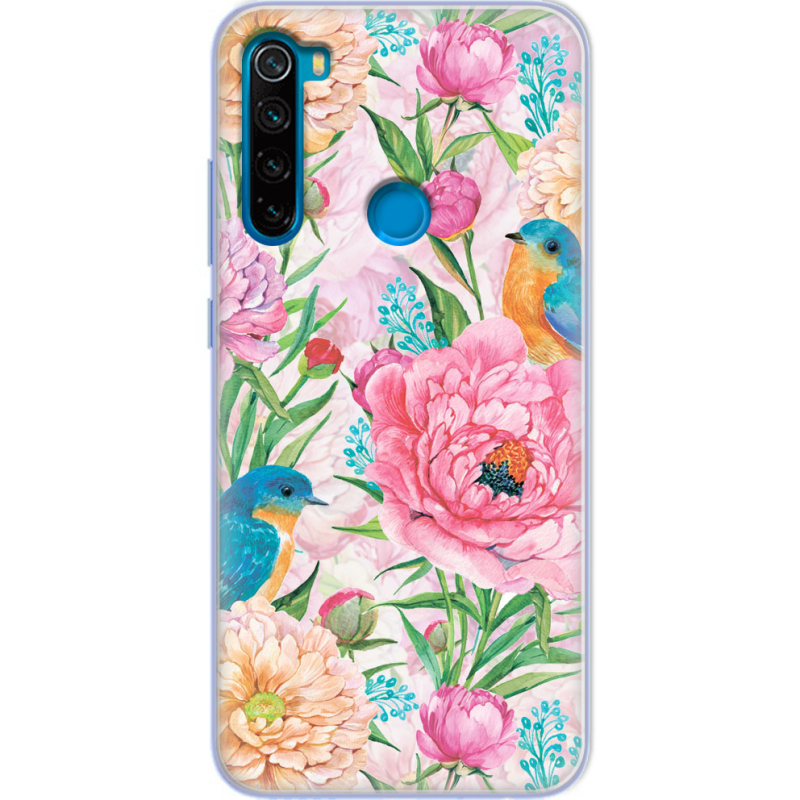 Чехол Uprint Xiaomi Redmi Note 8 Birds in Flowers