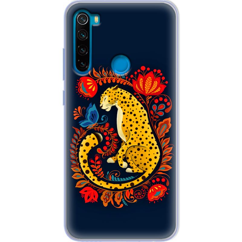 Чехол Uprint Xiaomi Redmi Note 8 Petrykivka Leopard