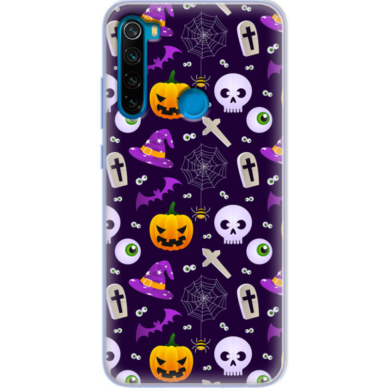 Чехол Uprint Xiaomi Redmi Note 8 Halloween Purple Mood