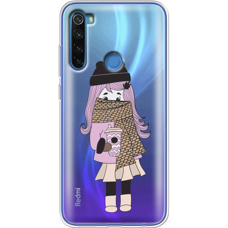 Прозрачный чехол Uprint Xiaomi Redmi Note 8 Winter Morning Girl