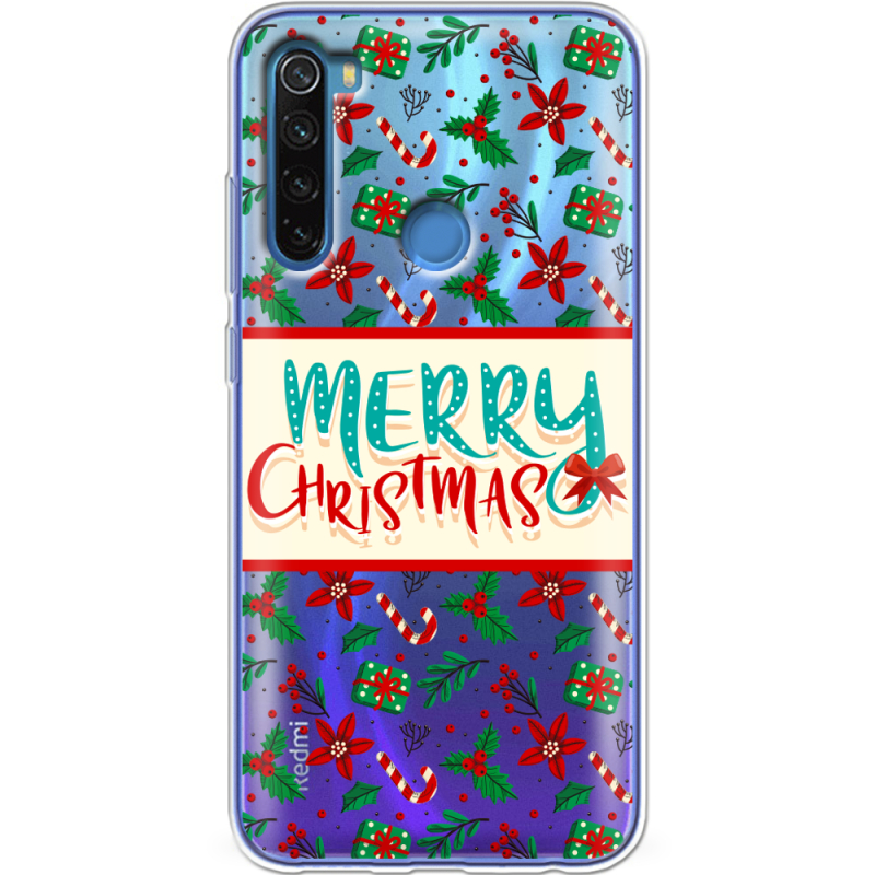 Прозрачный чехол Uprint Xiaomi Redmi Note 8 Vintage Christmas Pattern