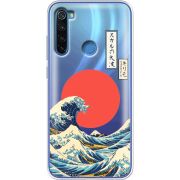 Прозрачный чехол Uprint Xiaomi Redmi Note 8 Большая волна в Канагаве