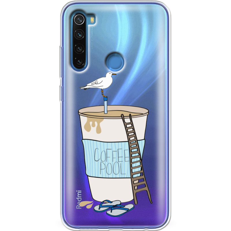 Прозрачный чехол Uprint Xiaomi Redmi Note 8 Segull in Cofee Pool