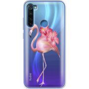 Прозрачный чехол Uprint Xiaomi Redmi Note 8 Floral Flamingo