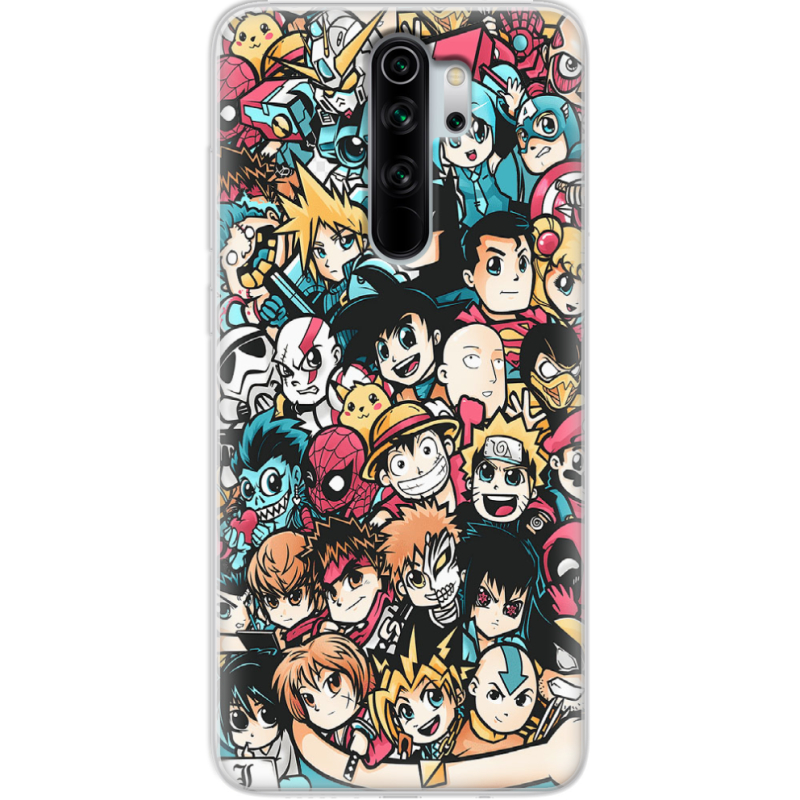 Чехол Uprint Xiaomi Redmi Note 8 Pro Anime Stickers