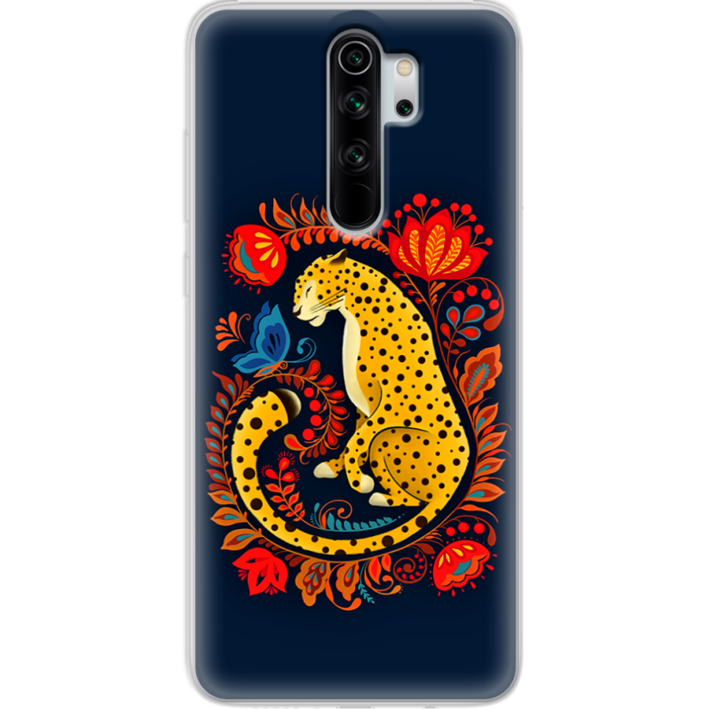 Чехол Uprint Xiaomi Redmi Note 8 Pro Petrykivka Leopard