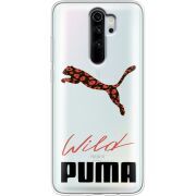 Прозрачный чехол Uprint Xiaomi Redmi Note 8 Pro Wild Cat