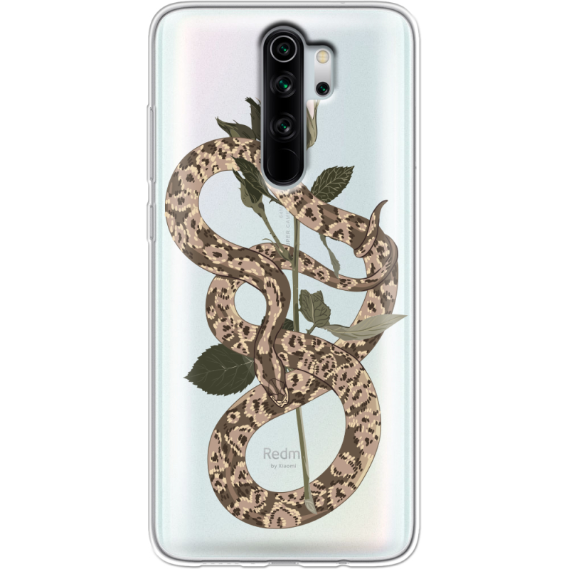 Прозрачный чехол Uprint Xiaomi Redmi Note 8 Pro Glamor Snake