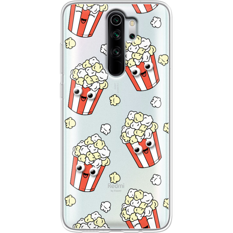 Прозрачный чехол Uprint Xiaomi Redmi Note 8 Pro с 3D-глазками Popcorn