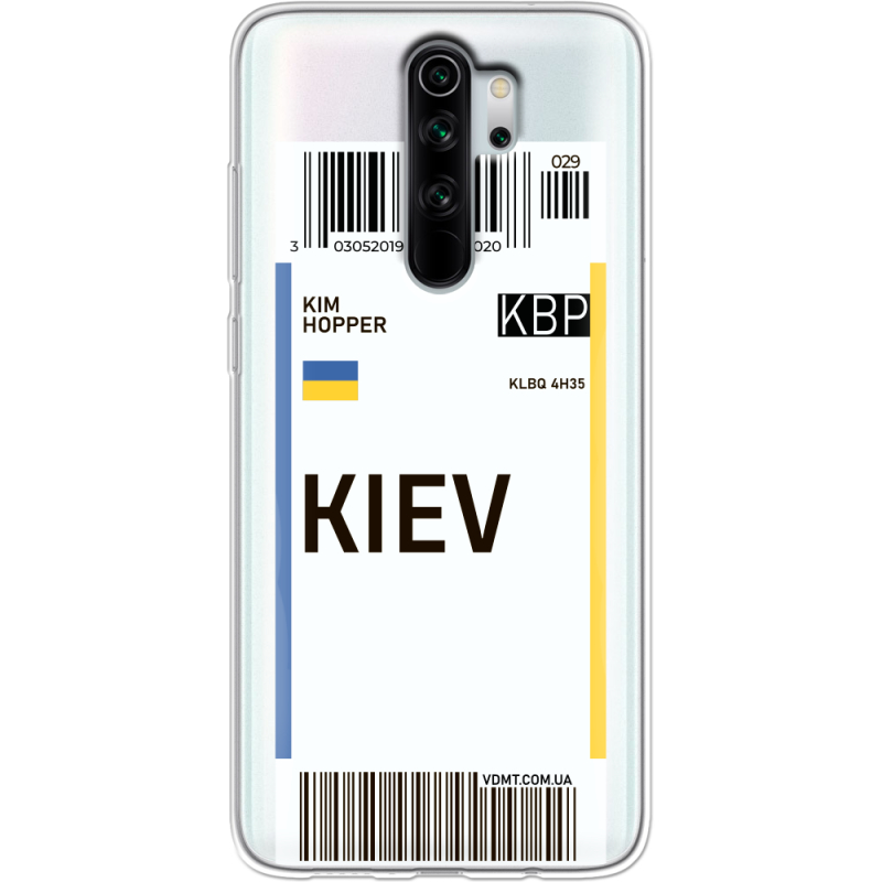 Прозрачный чехол Uprint Xiaomi Redmi Note 8 Pro Ticket Kiev