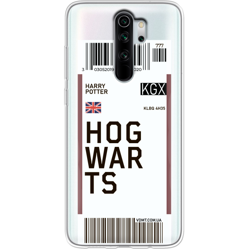 Прозрачный чехол Uprint Xiaomi Redmi Note 8 Pro Ticket Hogwarts