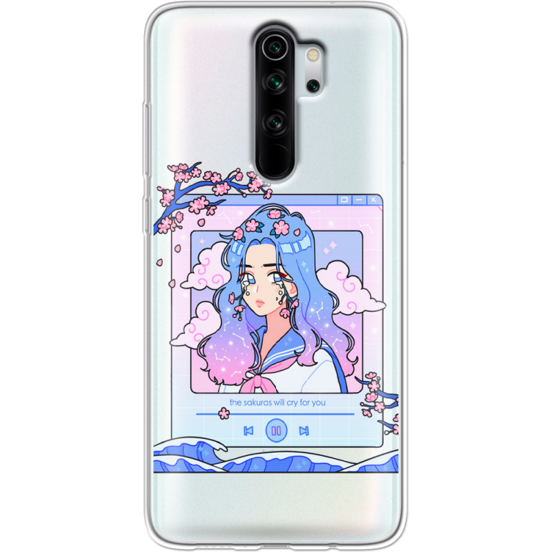 Прозрачный чехол Uprint Xiaomi Redmi Note 8 Pro The Sakuras Will Cry For You