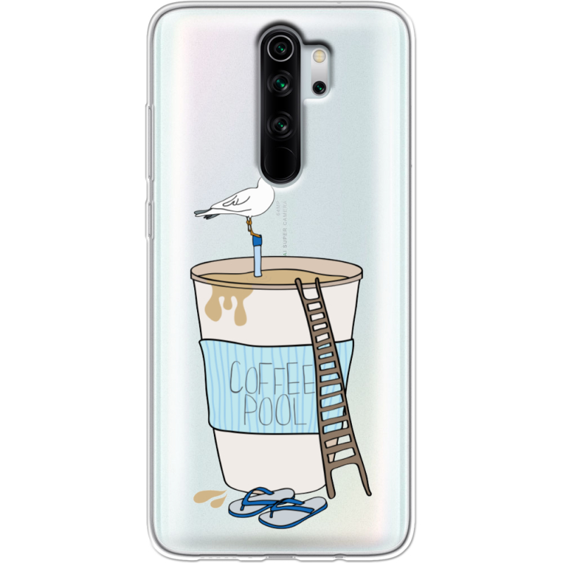 Прозрачный чехол Uprint Xiaomi Redmi Note 8 Pro Segull in Cofee Pool