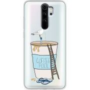 Прозрачный чехол Uprint Xiaomi Redmi Note 8 Pro Segull in Cofee Pool