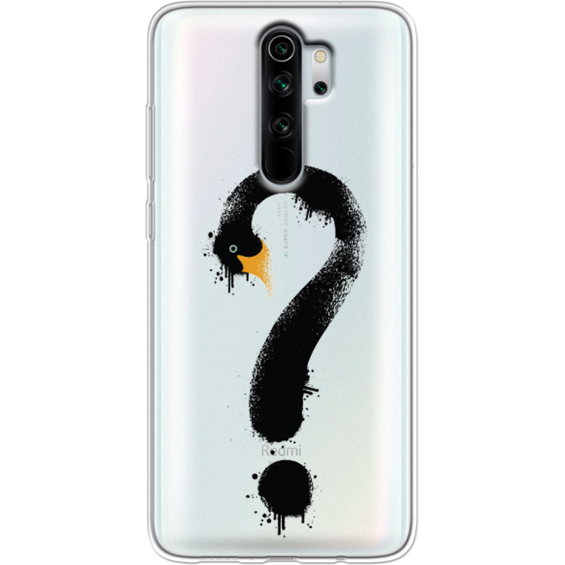 Прозрачный чехол Uprint Xiaomi Redmi Note 8 Pro Swan question