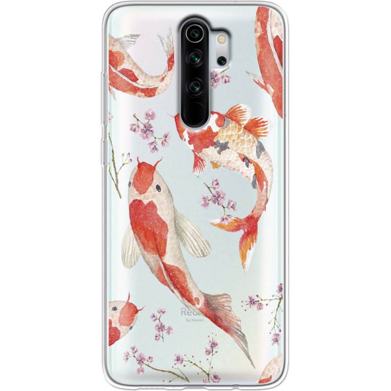 Прозрачный чехол Uprint Xiaomi Redmi Note 8 Pro Japanese Koi Fish