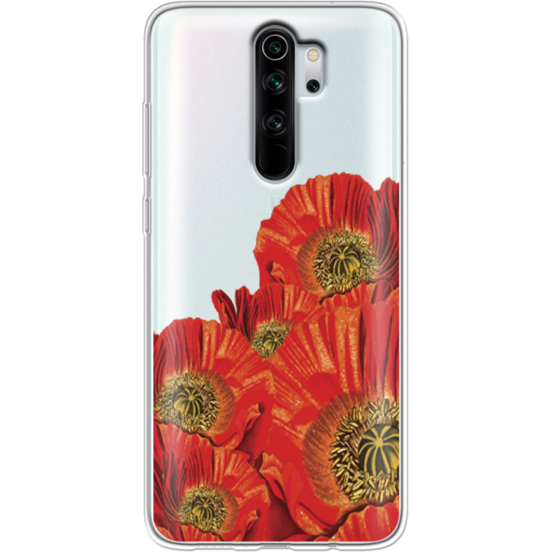 Прозрачный чехол Uprint Xiaomi Redmi Note 8 Pro Red Poppies