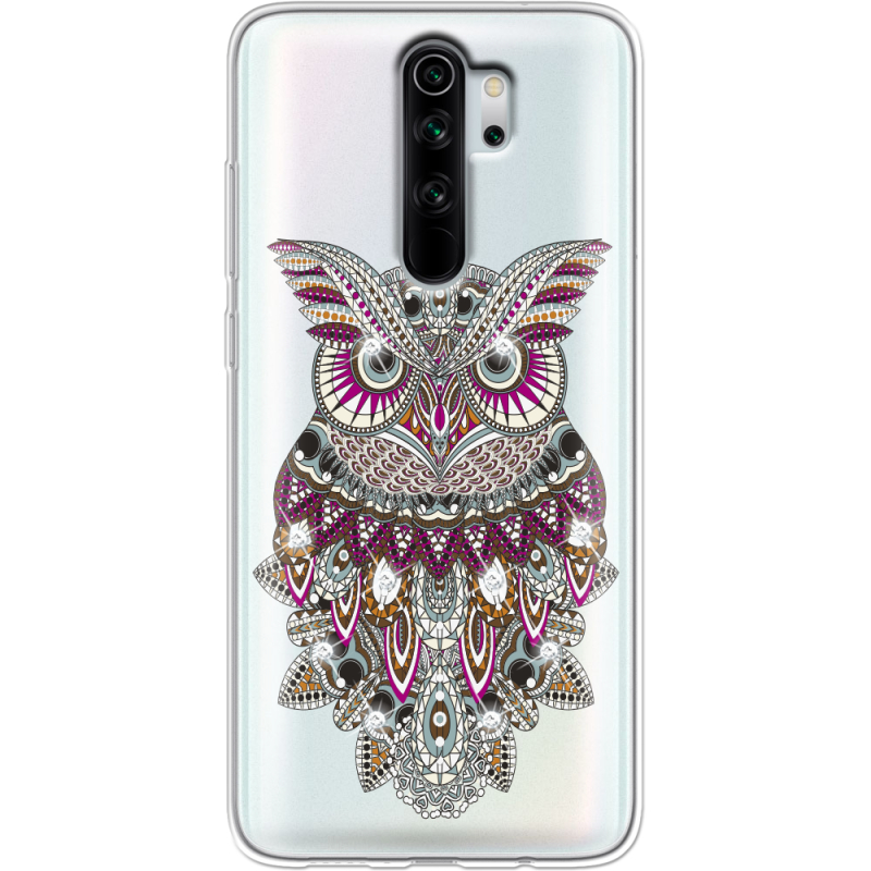 Чехол со стразами Xiaomi Redmi Note 8 Pro Owl