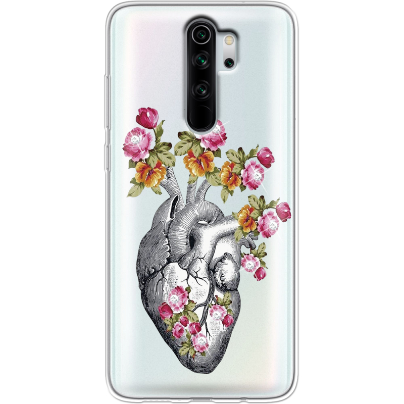 Чехол со стразами Xiaomi Redmi Note 8 Pro Heart