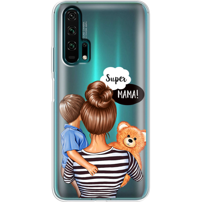 Прозрачный чехол Uprint Honor 20 Pro Super Mama and Son