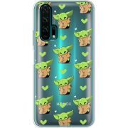 Прозрачный чехол Uprint Honor 20 Pro Pattern Baby Yoda