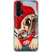 Прозрачный чехол Uprint Honor 20 Pro Winter Puggy