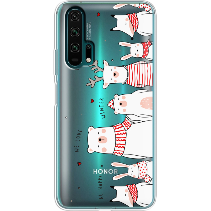 Прозрачный чехол Uprint Honor 20 Pro The Friendly Beasts