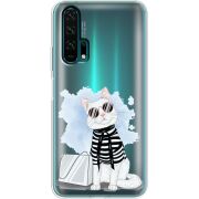 Прозрачный чехол Uprint Honor 20 Pro Cat Style