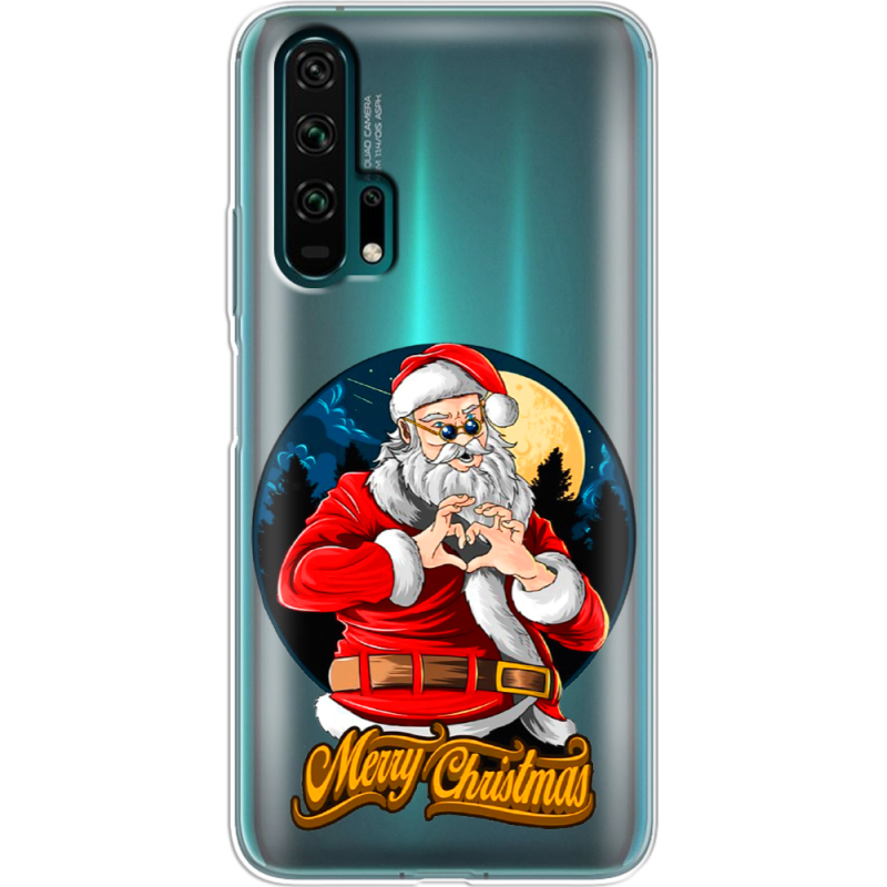 Прозрачный чехол Uprint Honor 20 Pro Cool Santa