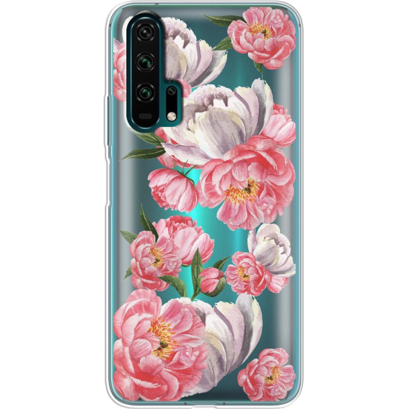 Прозрачный чехол Uprint Honor 20 Pro Peony Watercolor Style