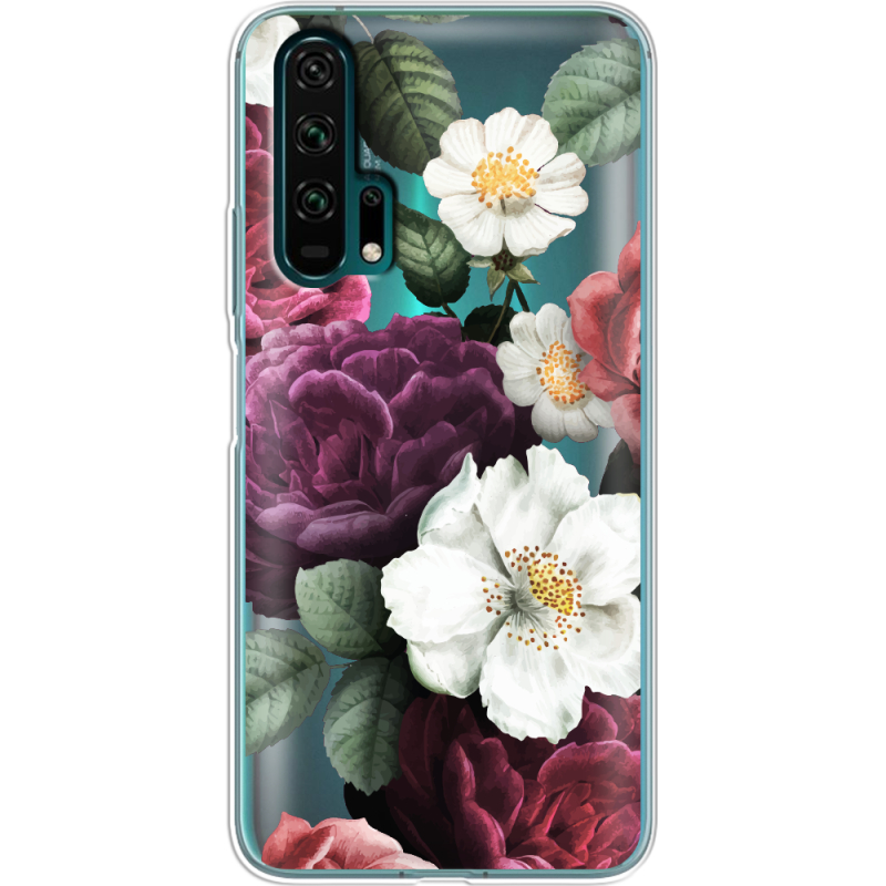 Прозрачный чехол Uprint Honor 20 Pro Floral Dark Dreams