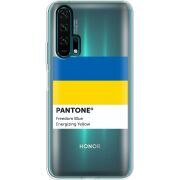 Прозрачный чехол Uprint Honor 20 Pro Pantone вільний синій