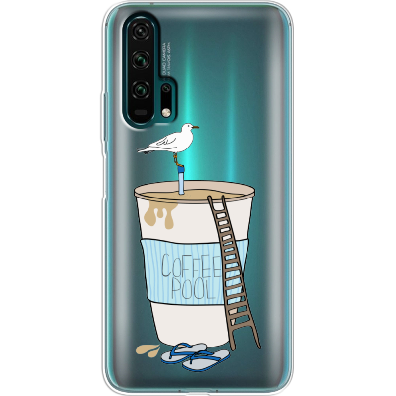 Прозрачный чехол Uprint Honor 20 Pro Segull in Cofee Pool