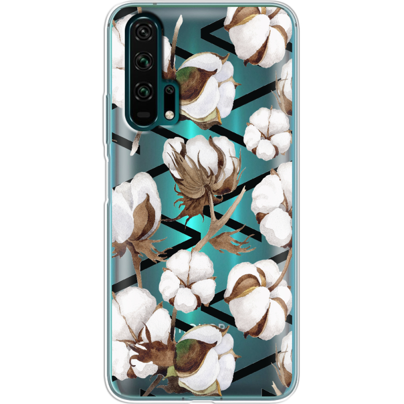 Прозрачный чехол Uprint Honor 20 Pro Cotton flowers