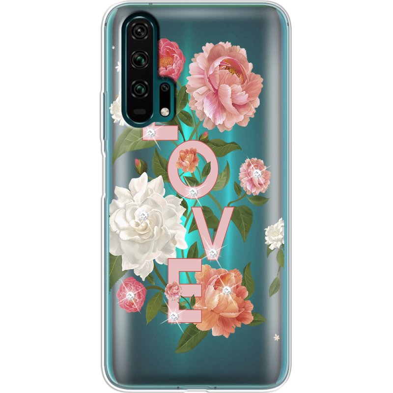 Чехол со стразами Honor 20 Pro Love