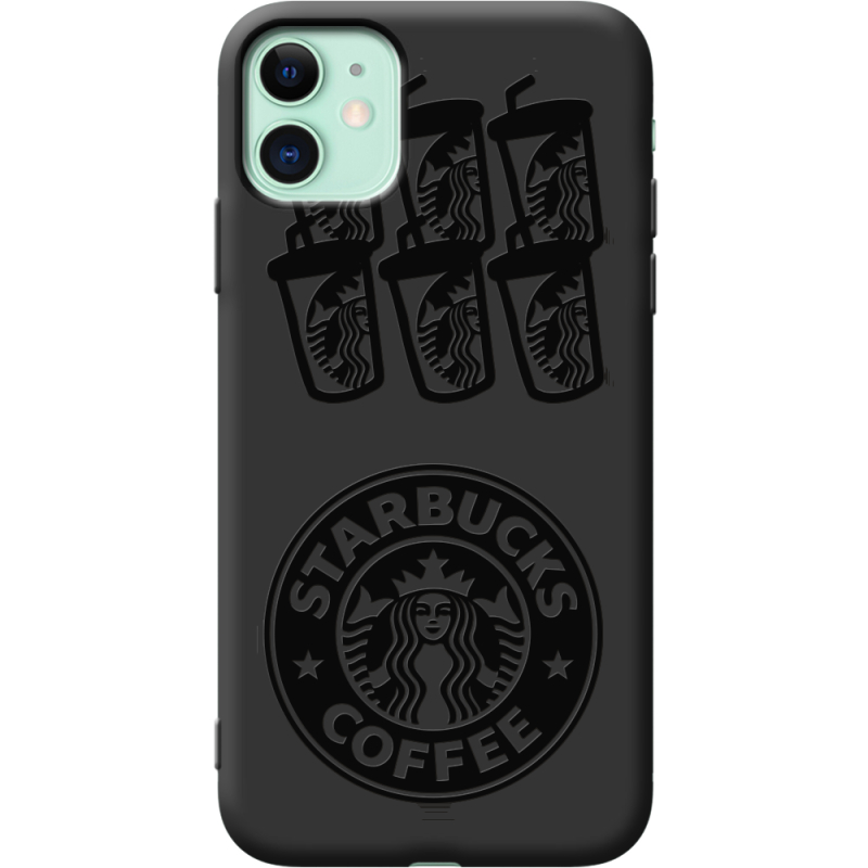 Черный чехол Uprint Apple iPhone 11 Black Coffee