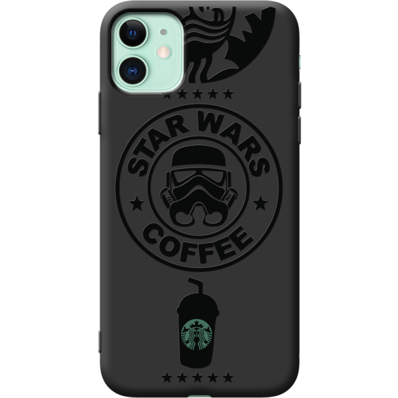 Черный чехол Uprint Apple iPhone 11 Dark Coffee