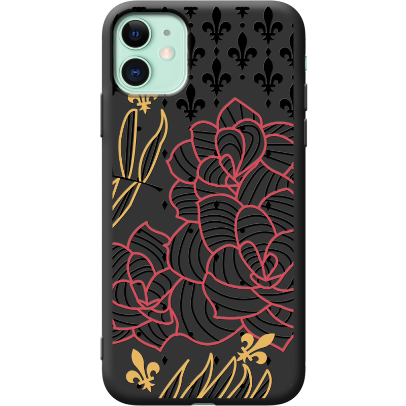 Черный чехол Uprint Apple iPhone 11 FranceFlowers