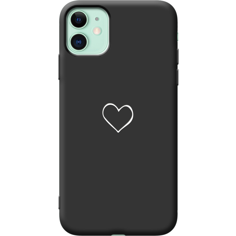 Черный чехол Uprint Apple iPhone 11 My Heart