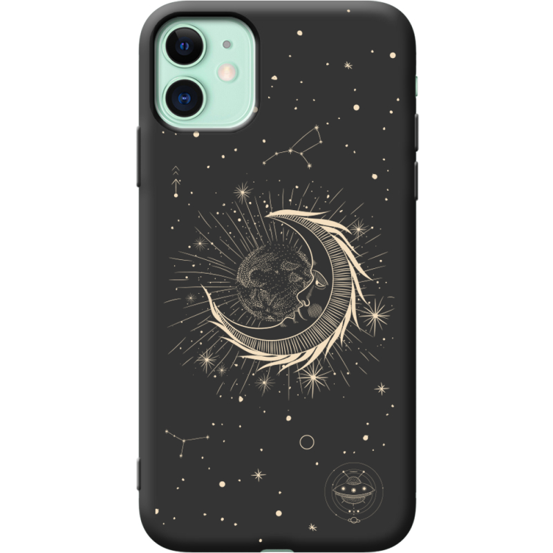 Черный чехол Uprint Apple iPhone 11 Moon