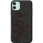Черный чехол Uprint Apple iPhone 11 Chinese Dragon