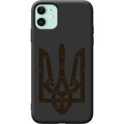 Черный чехол Uprint Apple iPhone 11 Ukrainian Trident