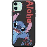 Черный чехол Uprint Apple iPhone 11 Гавайський друг Stich