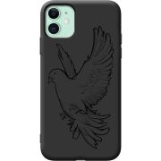 Черный чехол Uprint Apple iPhone 11 Dove
