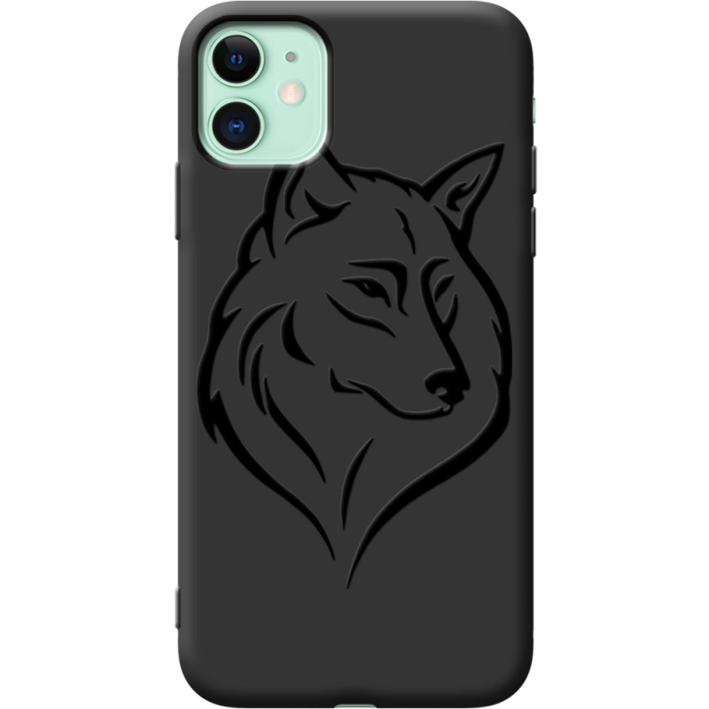 Черный чехол Uprint Apple iPhone 11 Wolf