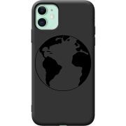 Черный чехол Uprint Apple iPhone 11 Earth