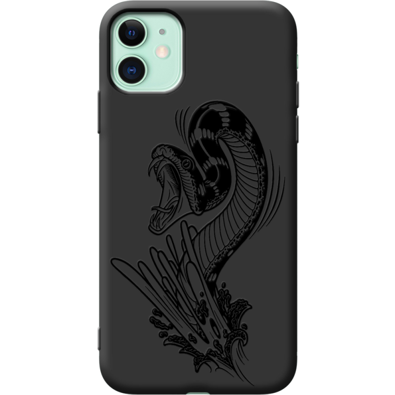 Черный чехол Uprint Apple iPhone 11 Snake