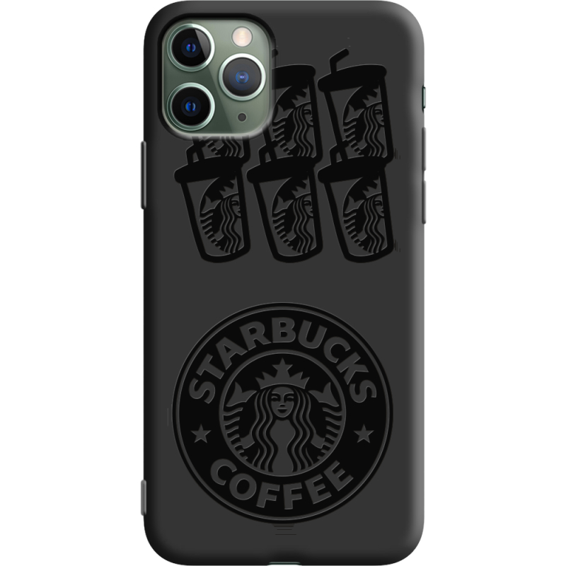 Черный чехол Uprint Apple iPhone 11 Pro Black Coffee