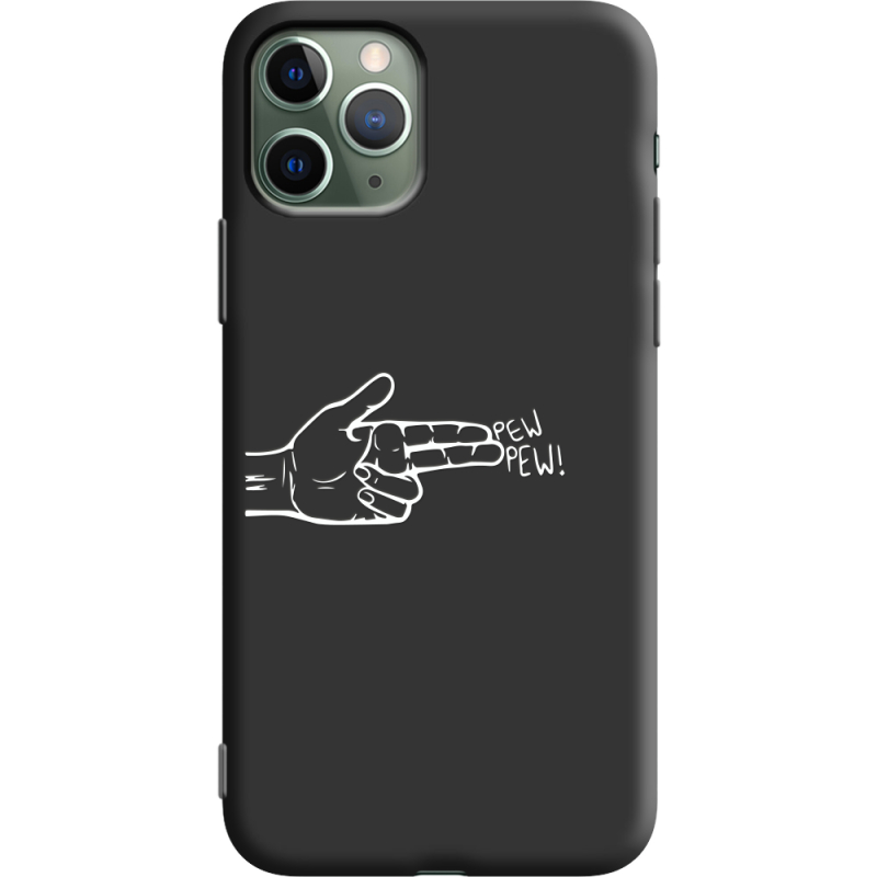 Черный чехол Uprint Apple iPhone 11 Pro Pew Pew