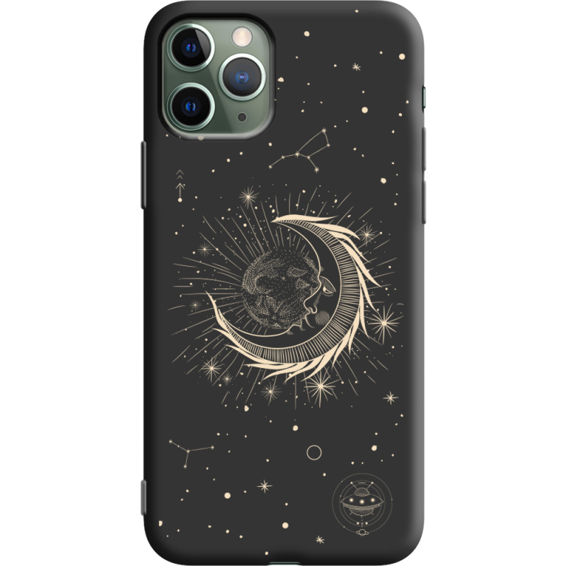 Черный чехол Uprint Apple iPhone 11 Pro Moon